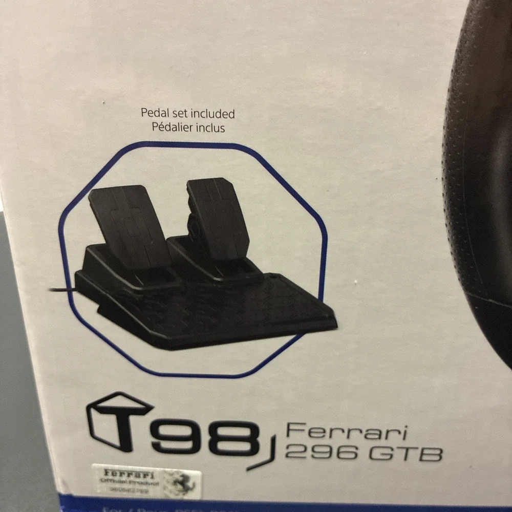 Thrustmaster T98 Ferrari 296 GTB Edition Racing Wheel Black for PlayStation 4/5